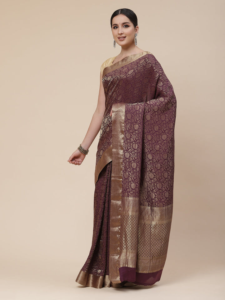 Zari Zaal Banarasi Woven Saree