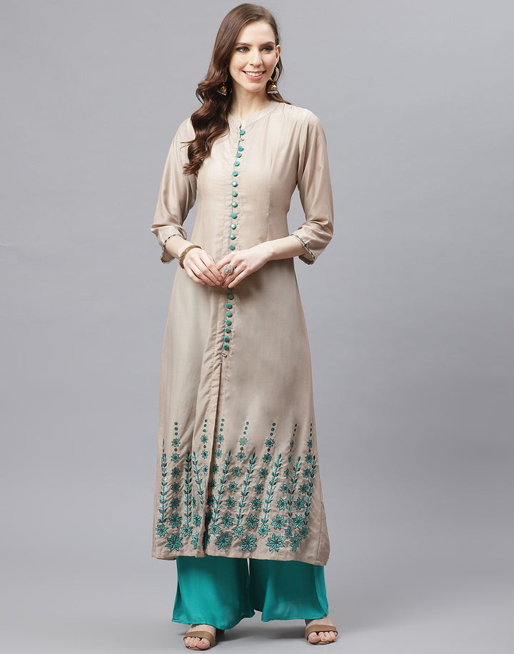 Cotton Kurti Palazzo Set