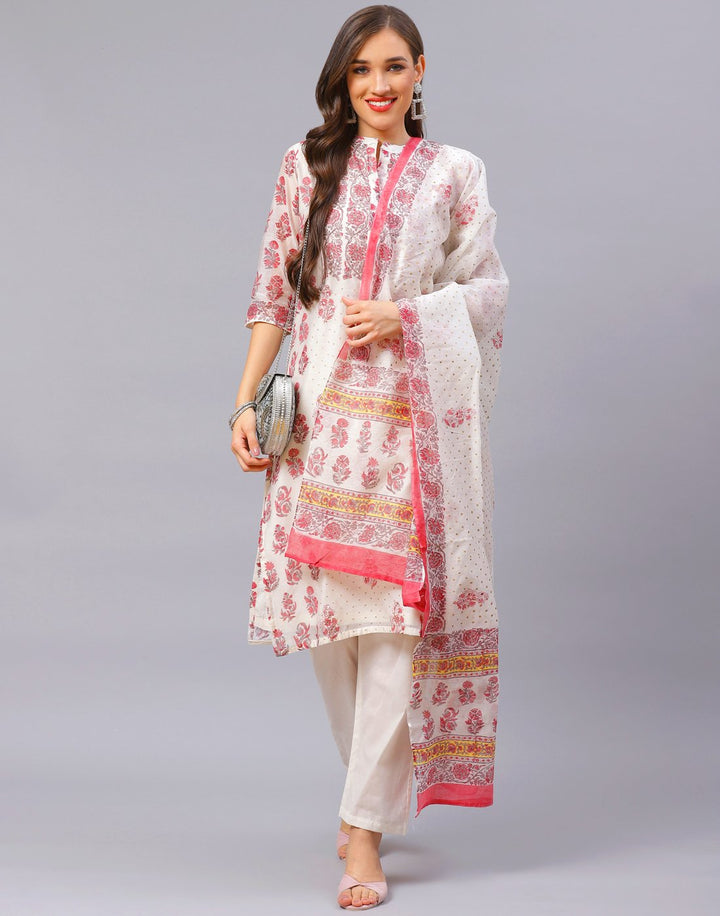 Straight Cotton Printed Salwar Kameez Stitched Suit