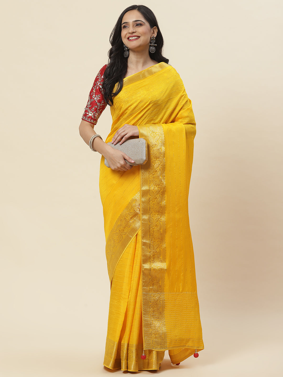 Embroidered Handloom Saree