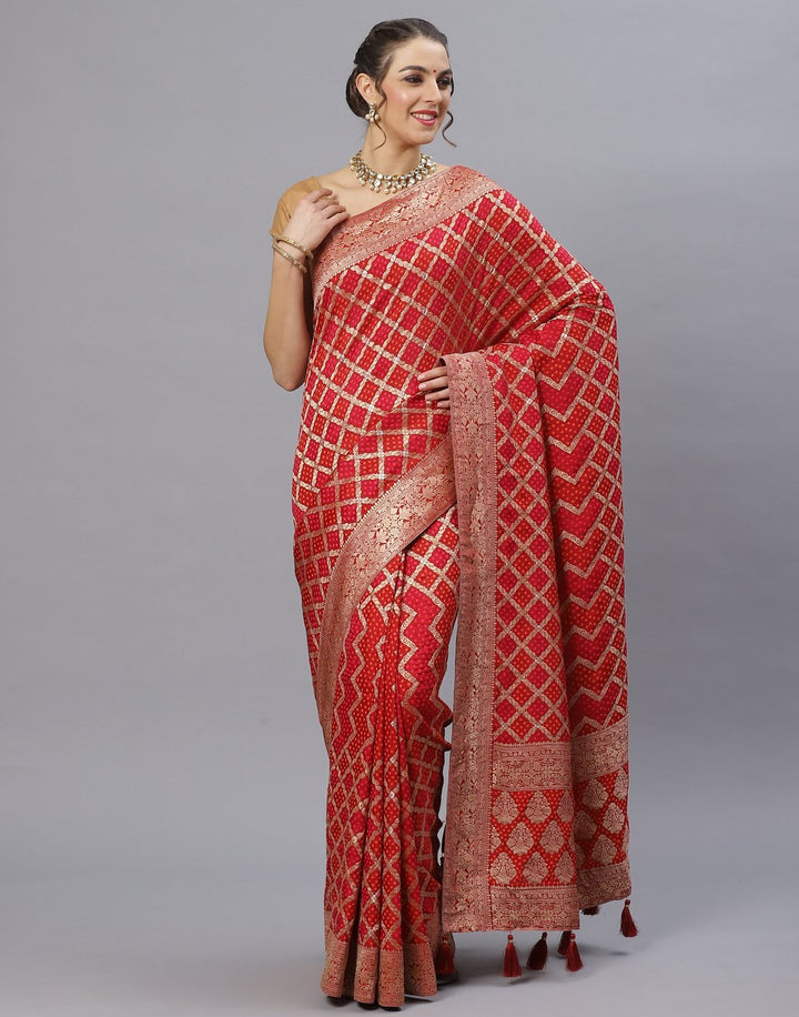 Banarasi Art maroon Handloom