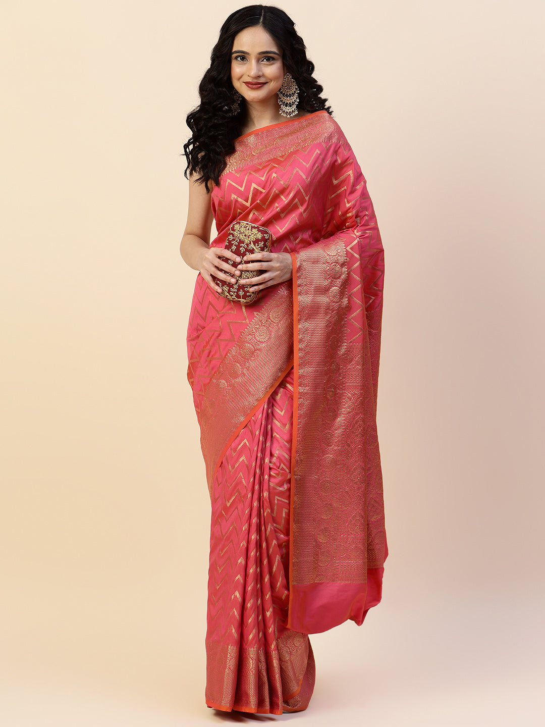 Zari Jaal Woven Banaras Saree