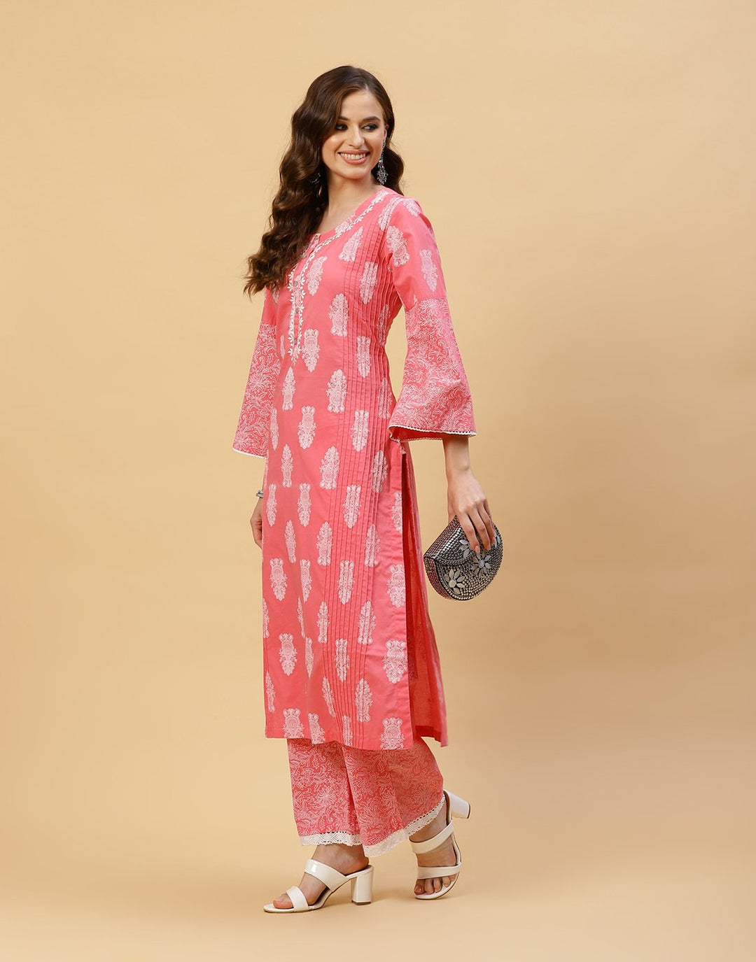 Printed Cotton Kurti With Pant