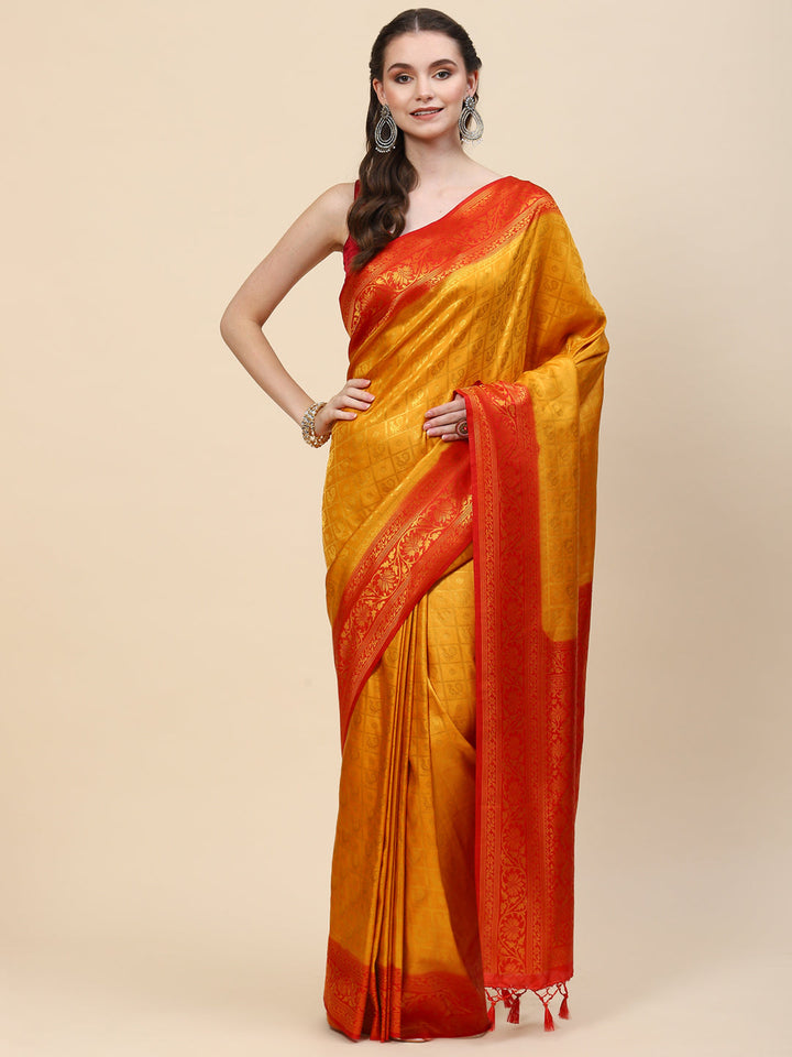 Zari Jaal Handloom Woven Saree