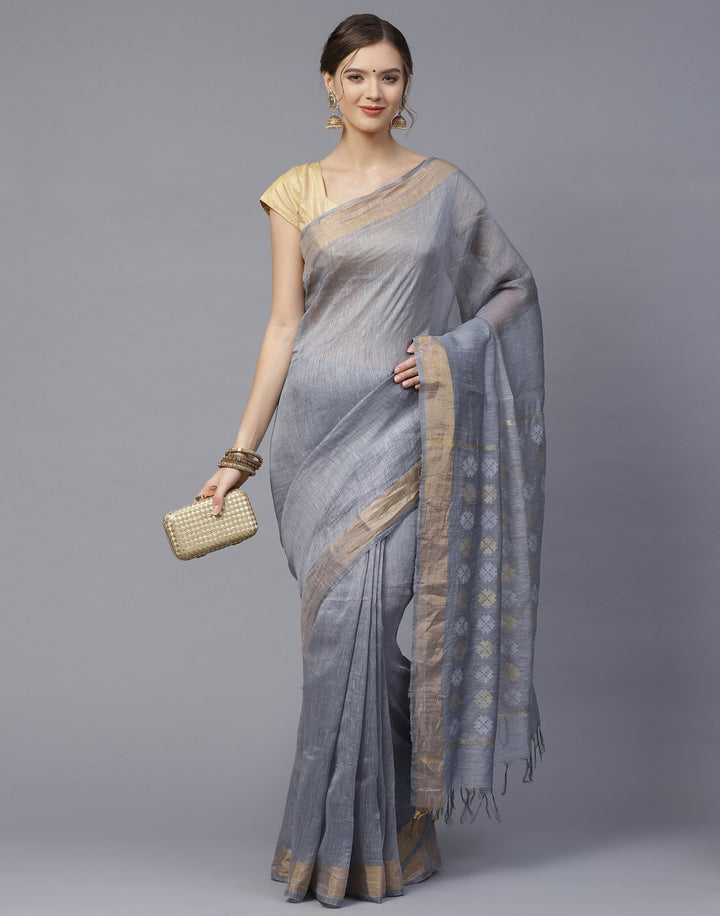 Cotton Linen Saree