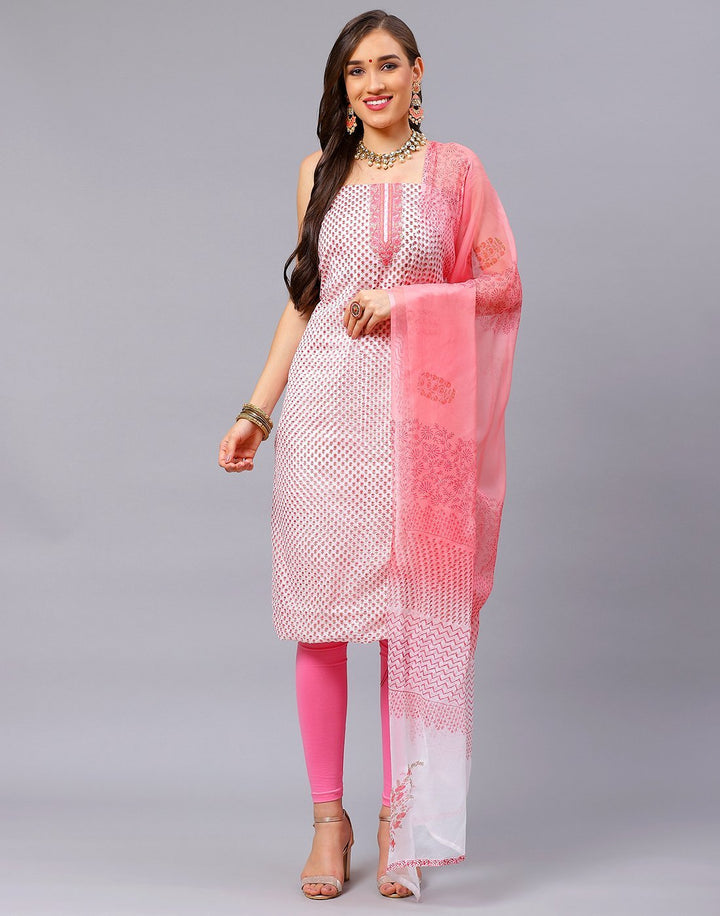 Cotton Embroidered Suit Piece