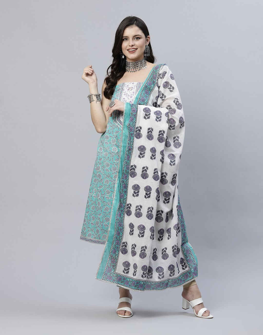 Printed Cotton Suit Piece