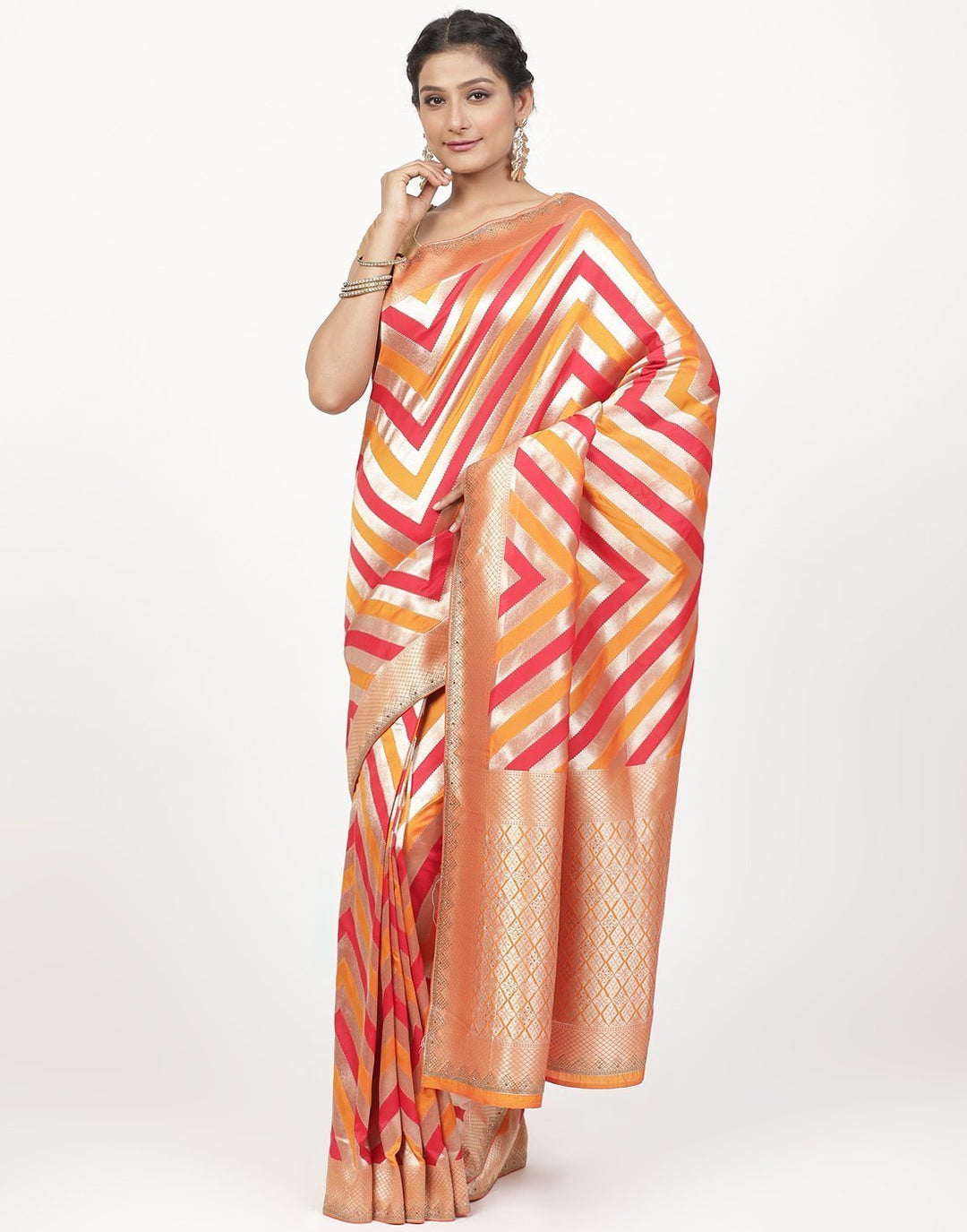 MBZ Meena Bazaar-Banarasi Art handloom Silk Saree