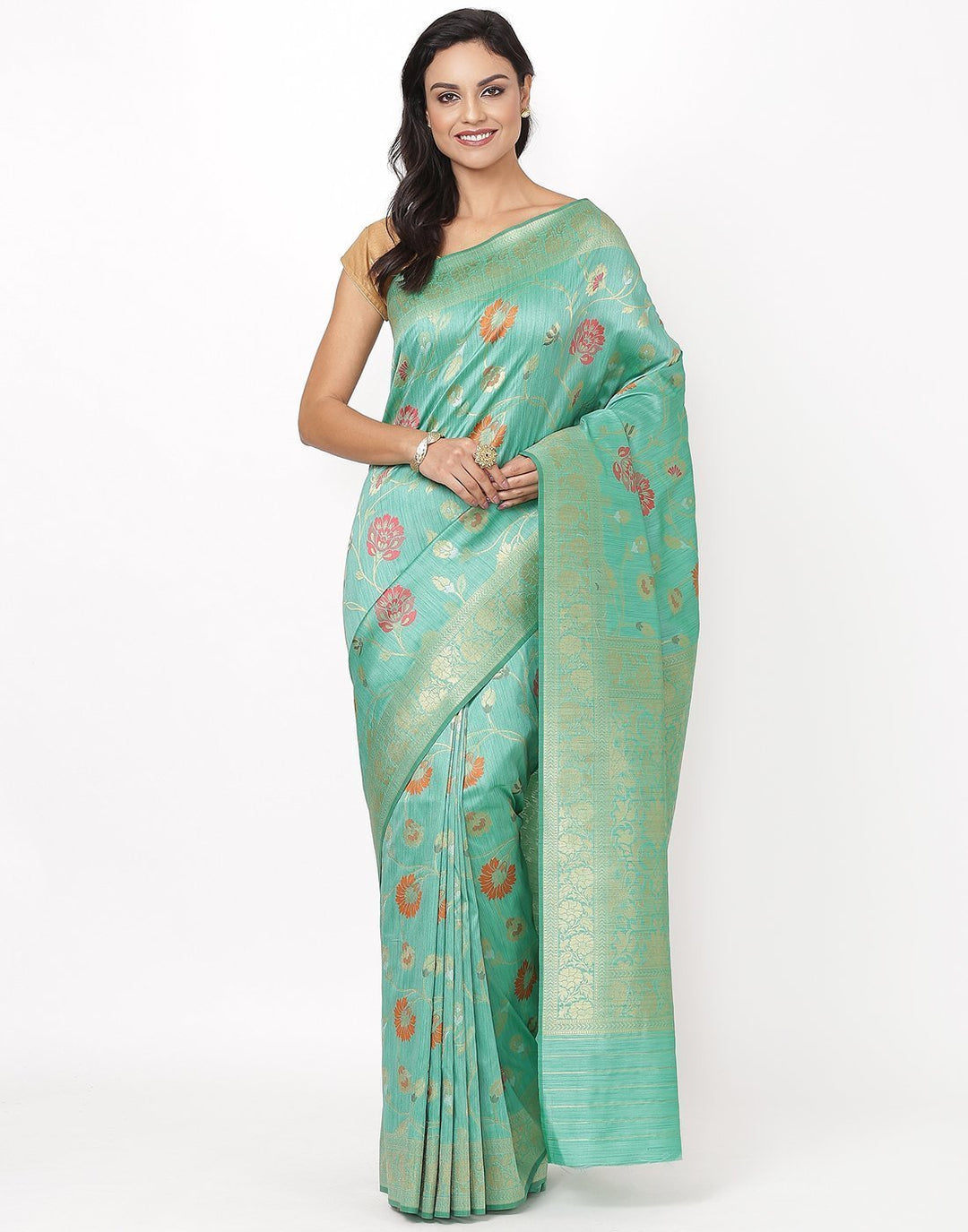 MBZ Meena Bazaar-Banarasi Art Handloom Saree
