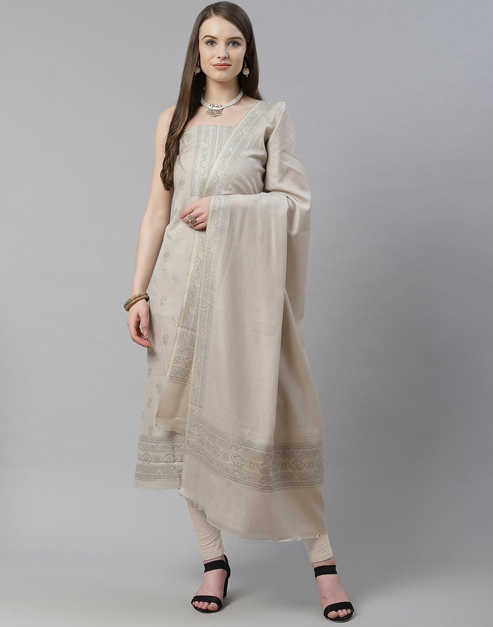 Cotton Embroidered Suit Piece