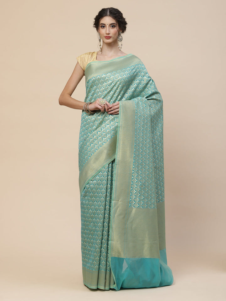 Zari Jaal Cotton Woven Saree