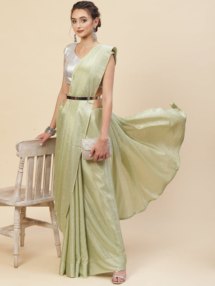 Stone Georgette Plain Saree