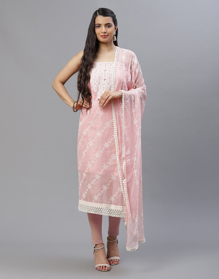 Chanderi Embroidered Suit piece