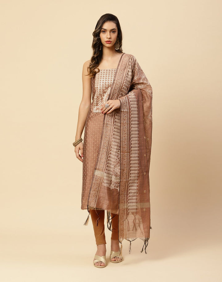 Embroidered Chanderi Suit Piece