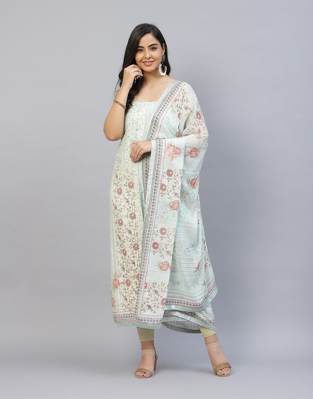 Embroidered Art Georgette Suit Piece