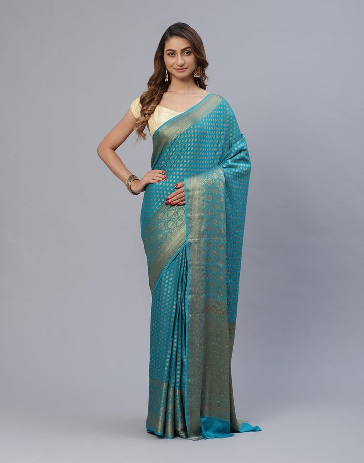Art Chiffon Saree With Stone Work