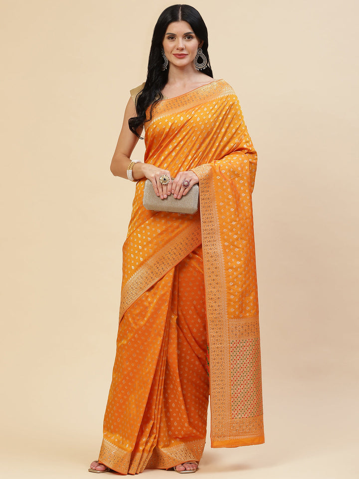 Stone Booti Banarasi Woven Saree