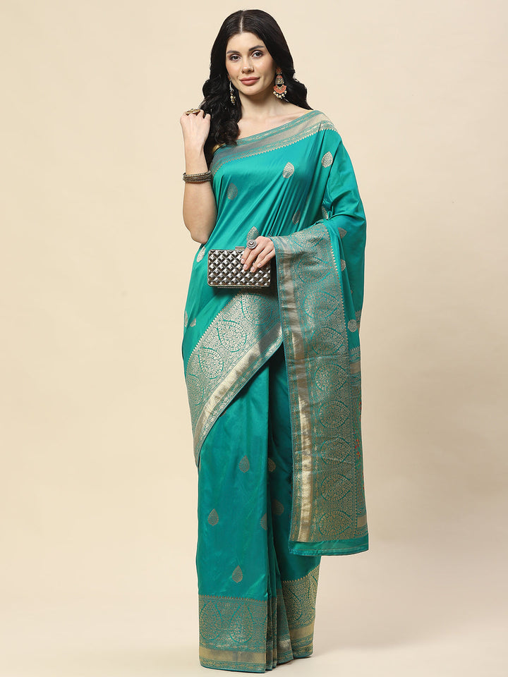 Zari Booti Woven Art Silk Banarsi Saree