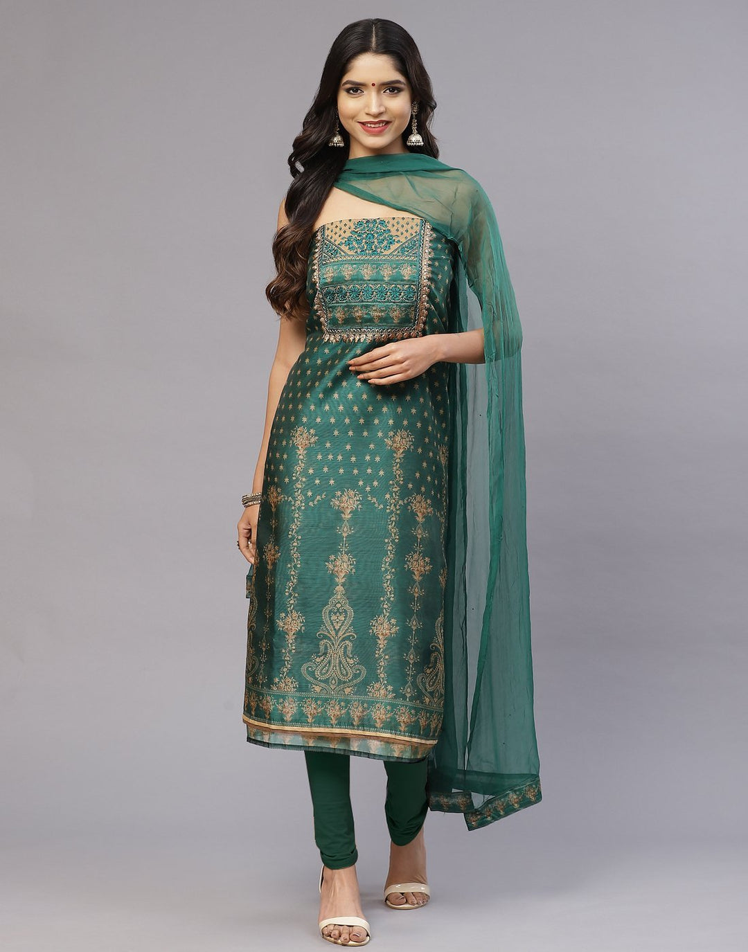 Chanderi Suit Set