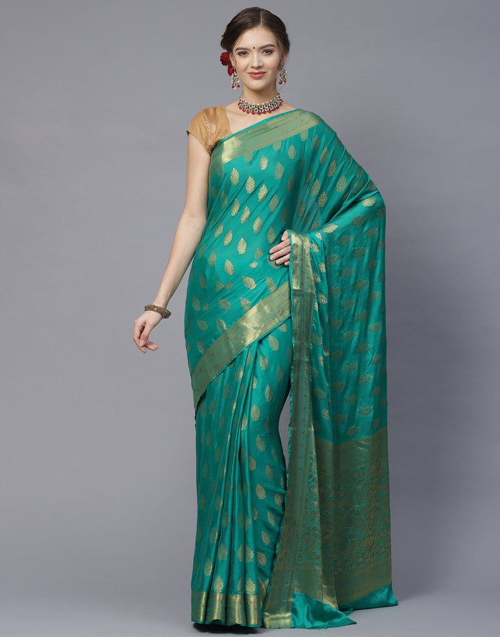 Art Crepe Saree with Stone Work