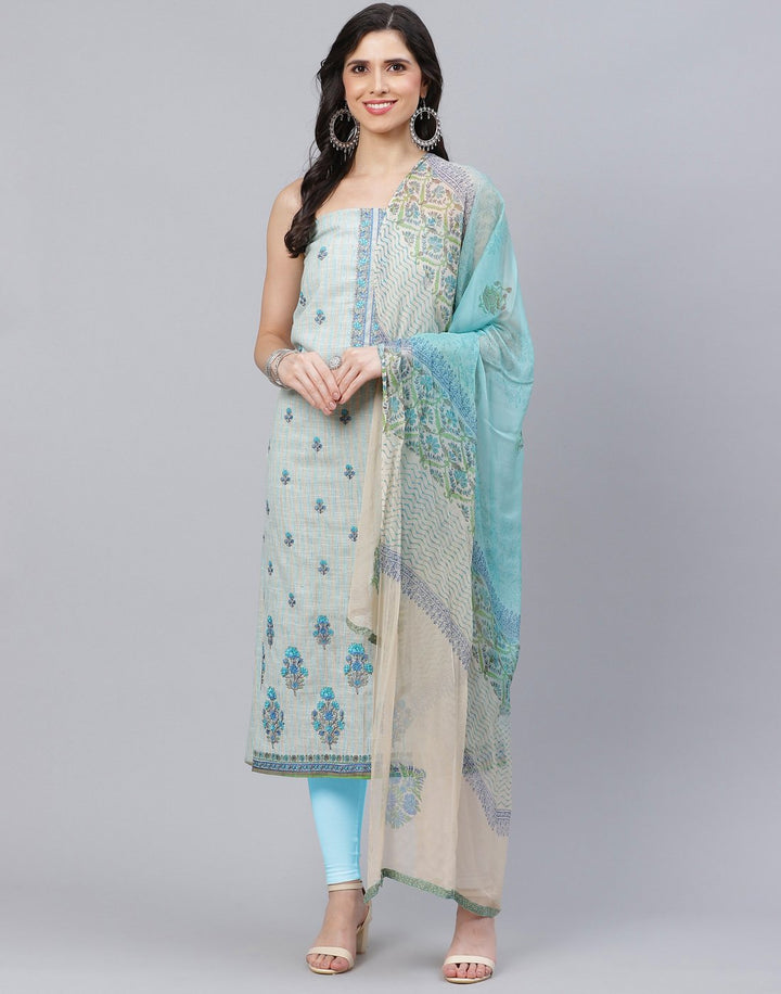Cotton Embroidered Suit piece
