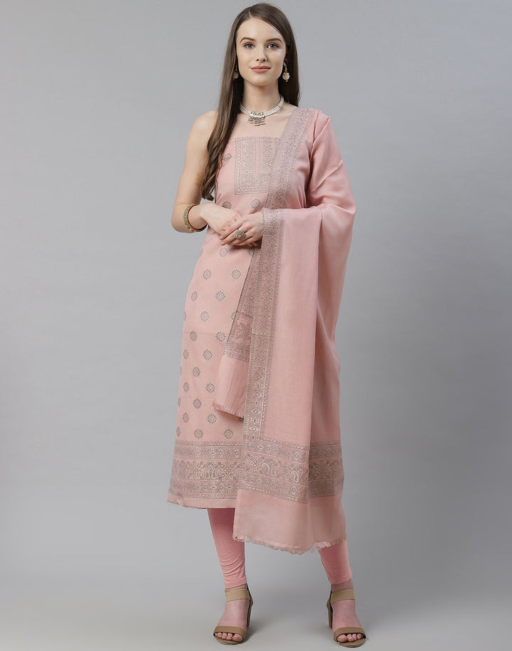 Cotton Embroidered Suit Piece