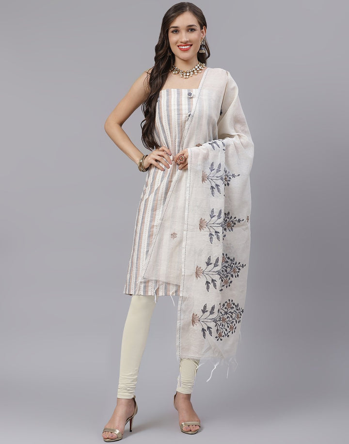 Cotton Embroidered Suit Piece