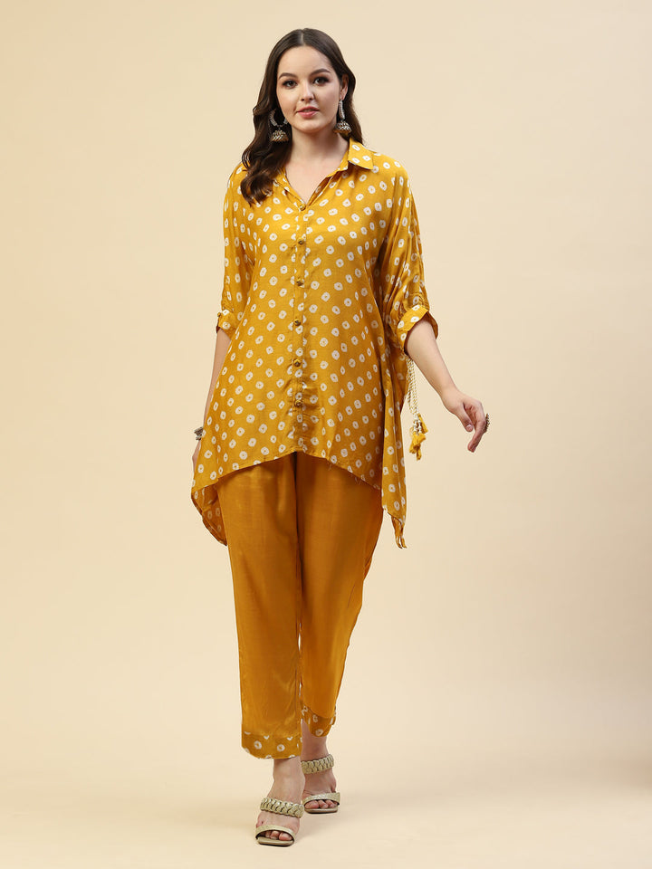 Printed Muslin Kurta With Pants