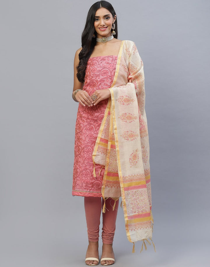 Chanderi Cotton Suit Set