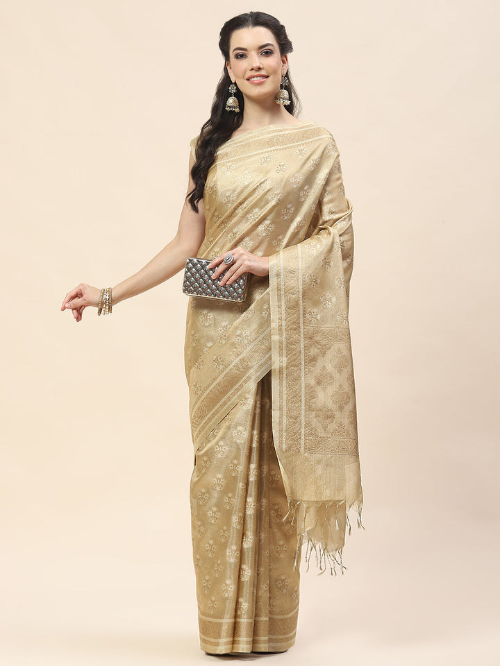 Zari Border Woven Cotton Saree