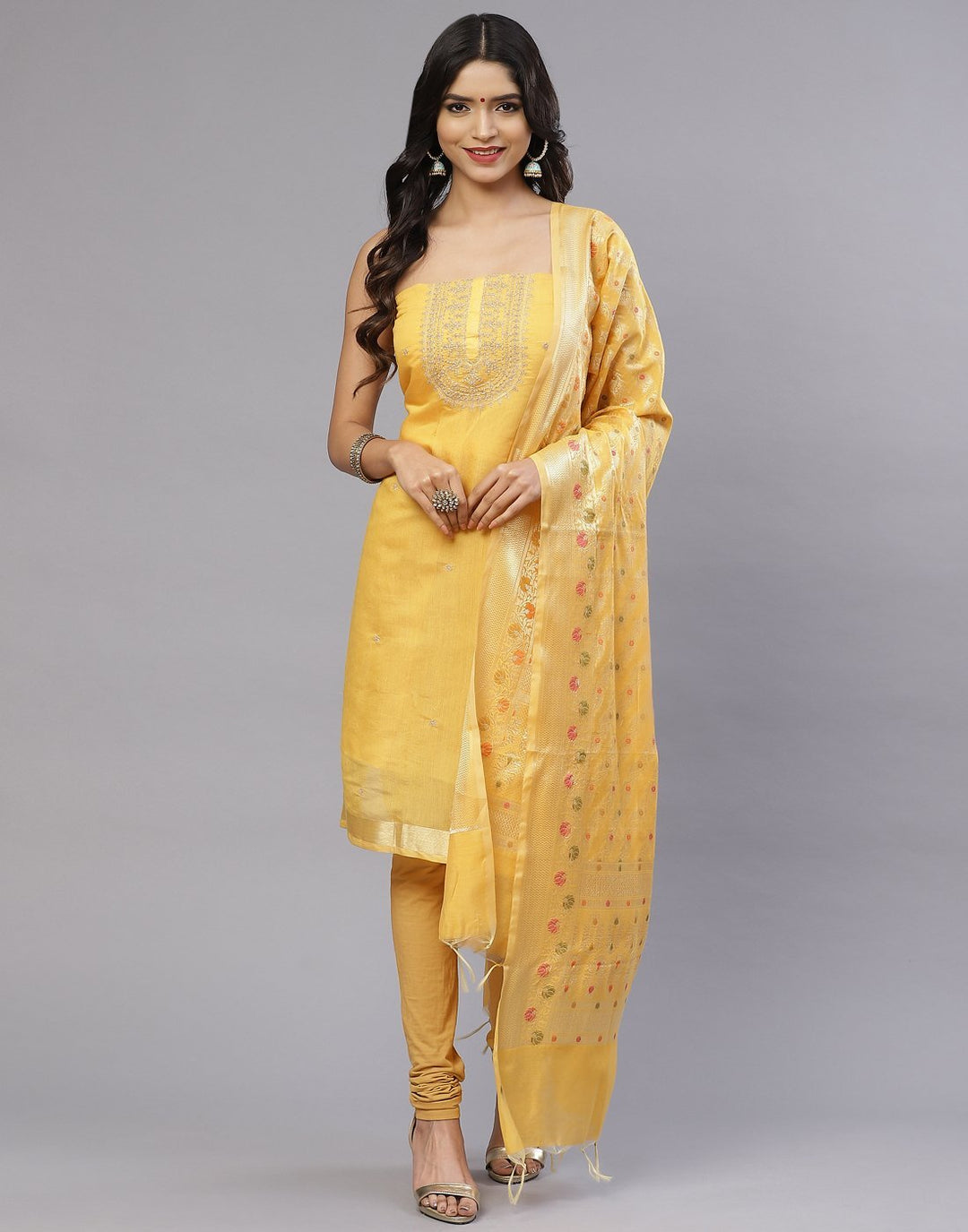 Chanderi Suit Set