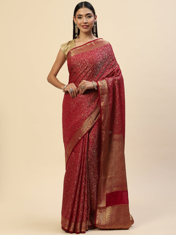Resham Zari Border Handloom Saree