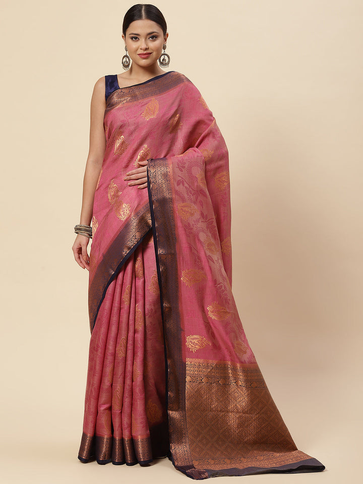 Zari Booti Handloom Woven Saree