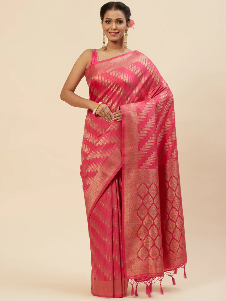 Zari Booti Handloom Woven Saree