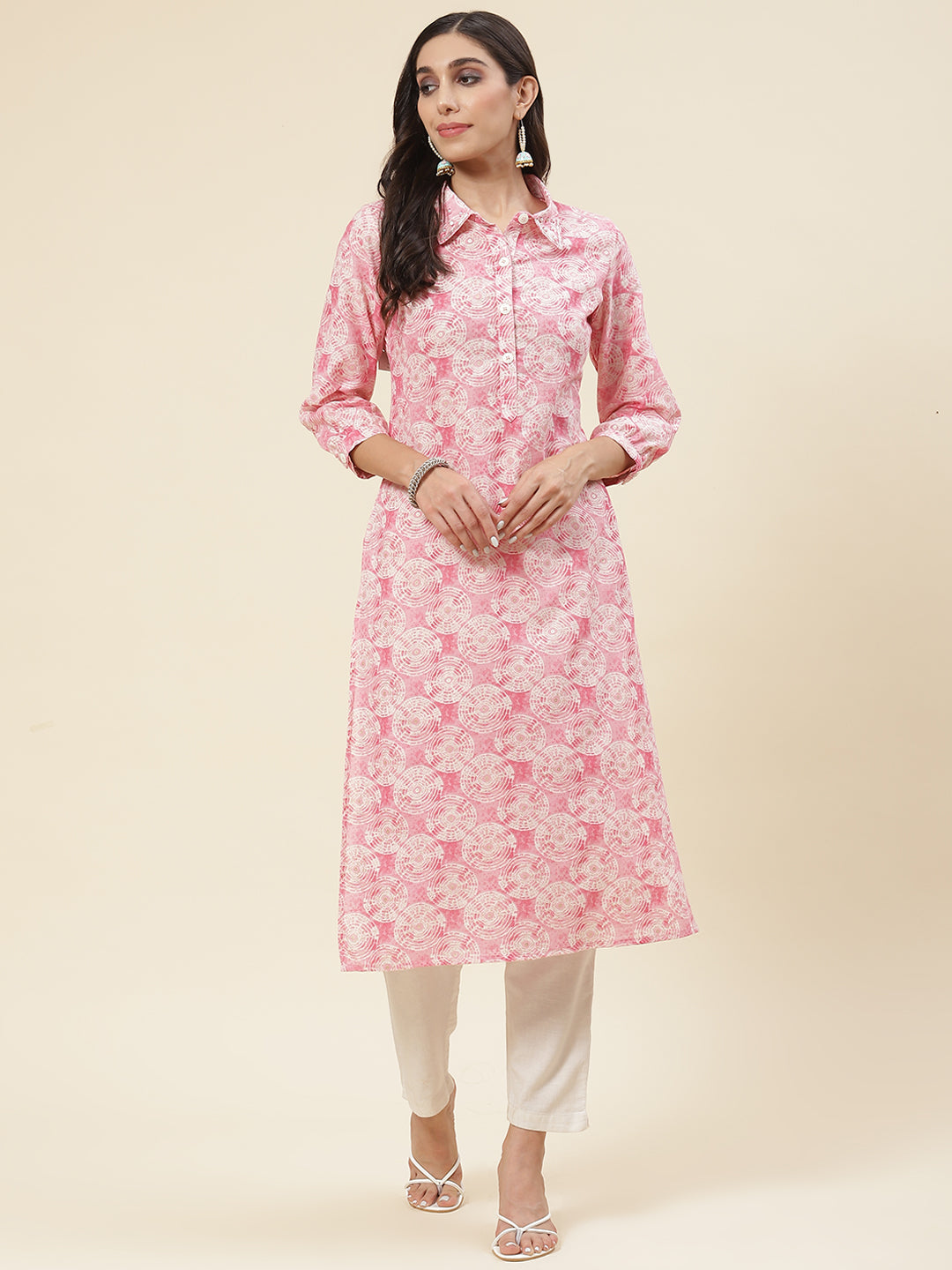 Printed Muslin Kurta
