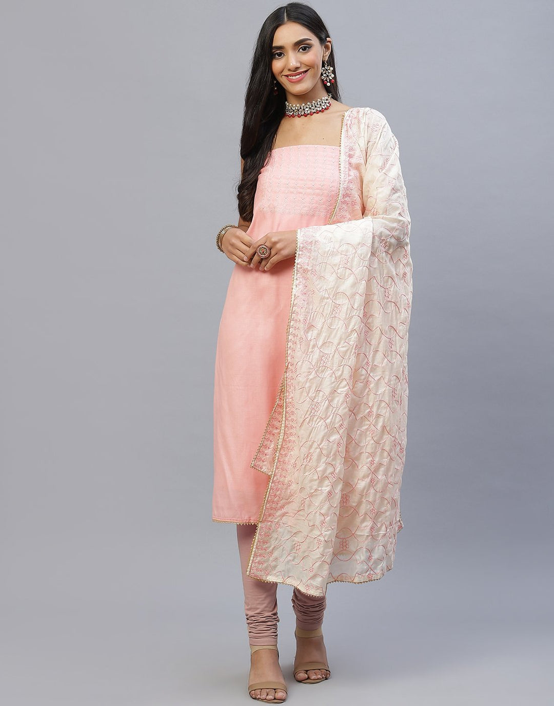 Chanderi Cotton Suit Set
