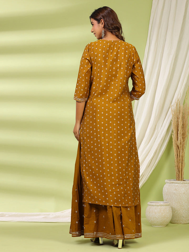 Printed Cotton Choli With Lehenga &amp; Net Dupatta