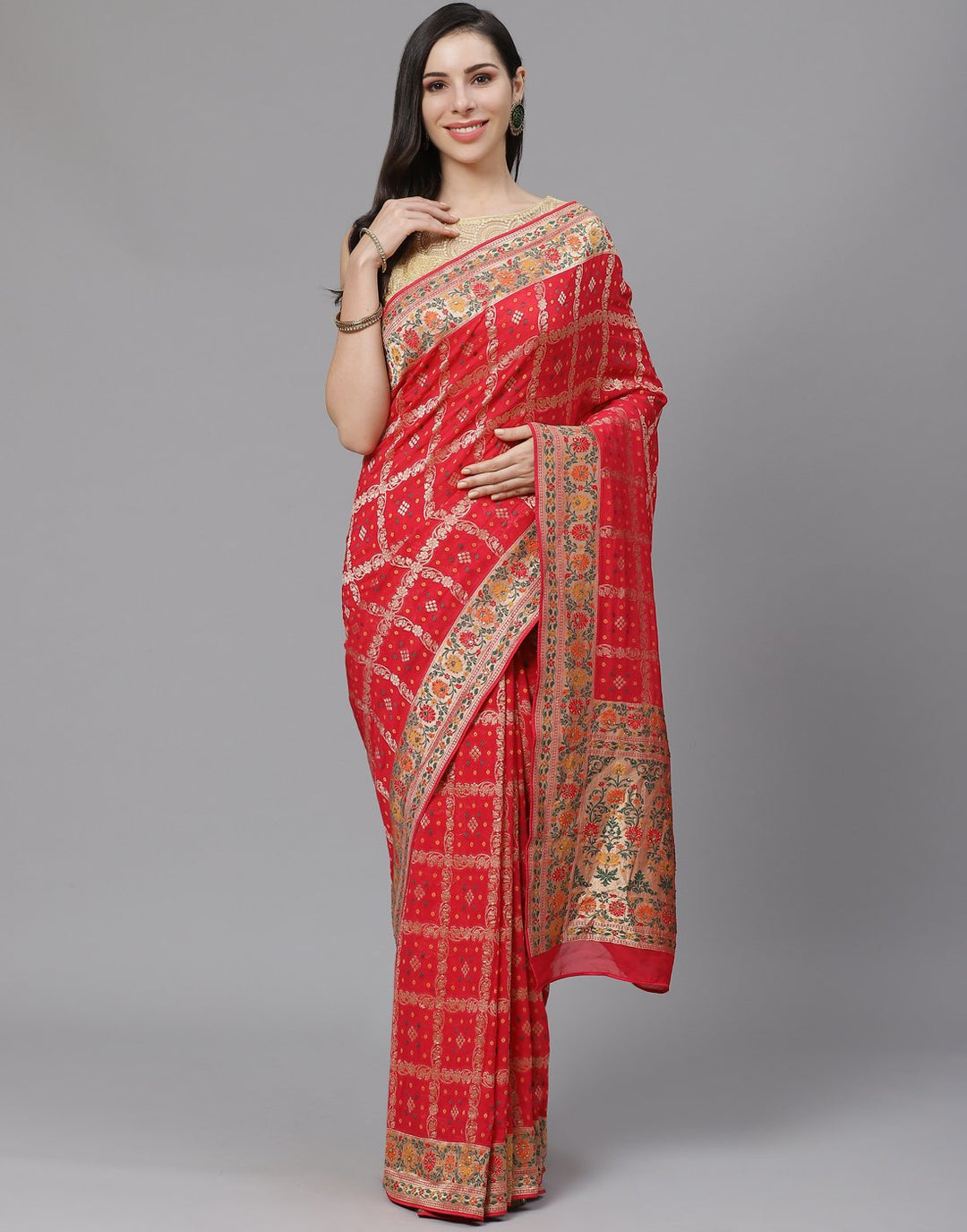 Georgette Embroidery Saree