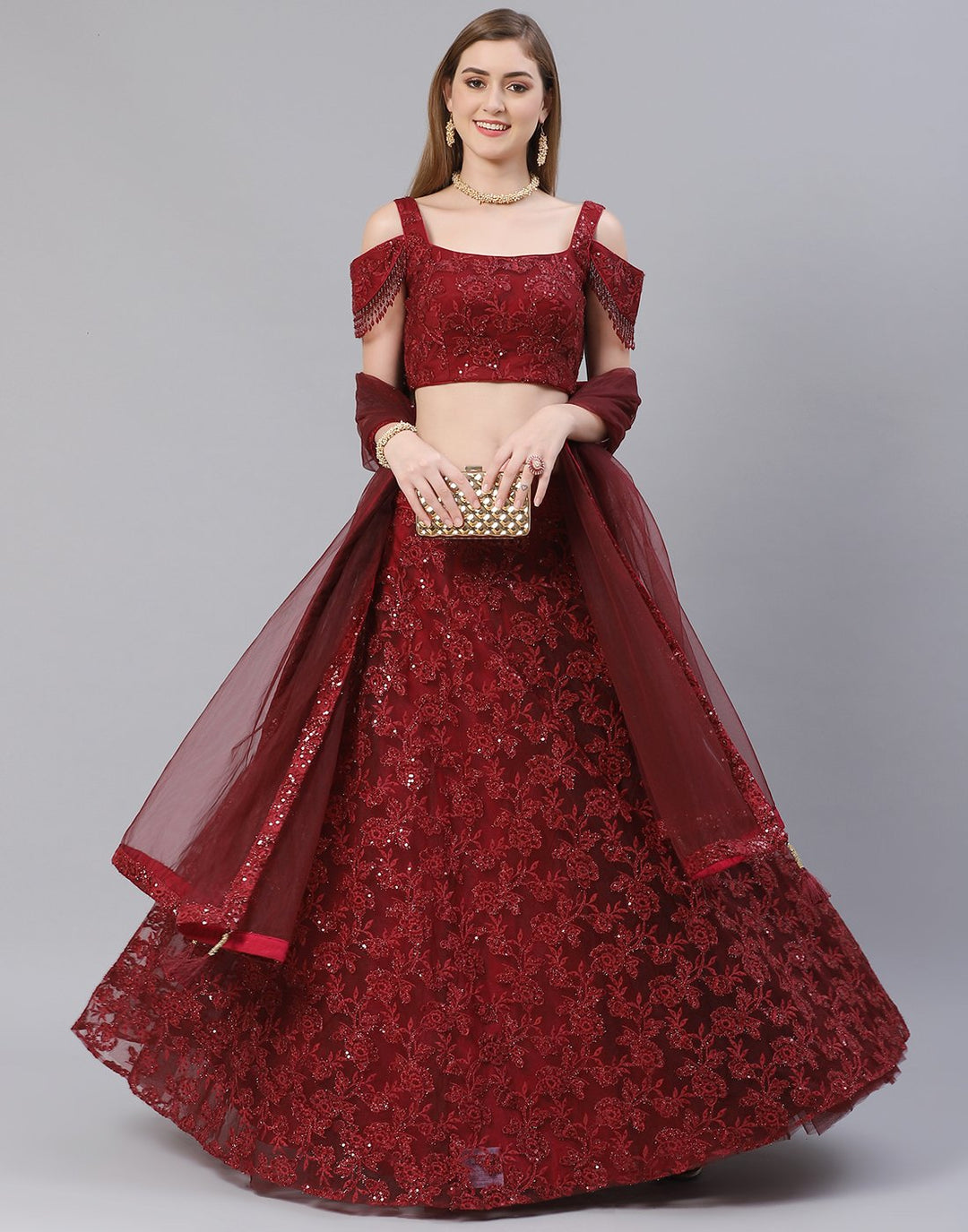 Net Party Wear Lehenga Choli