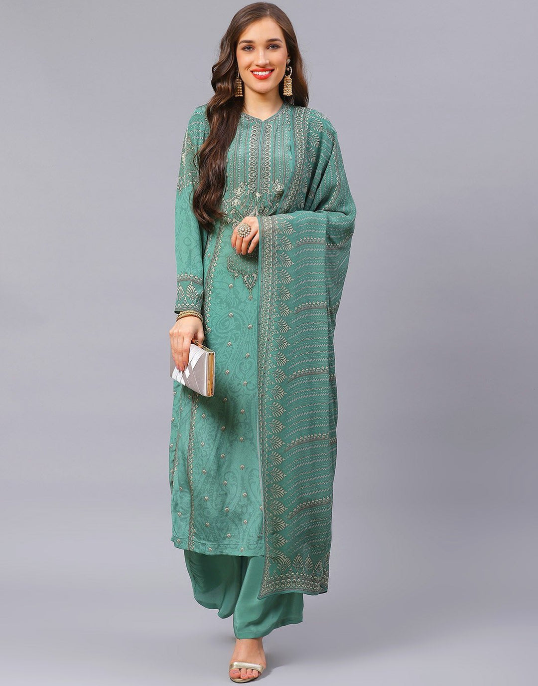 Digital Printed Salwar Kameez Stitched Suit