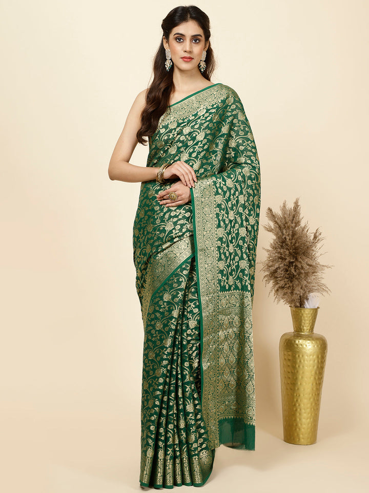 Zari Jaal Woven Georgette Saree