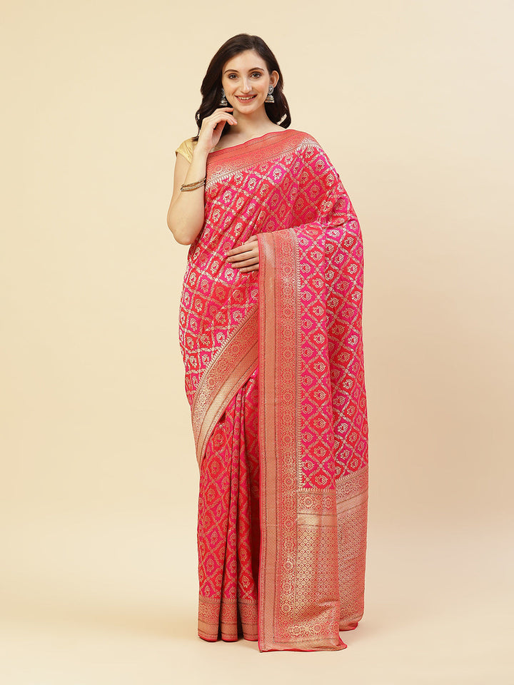 Stone Jaal Banarasi Art Handloom Saree
