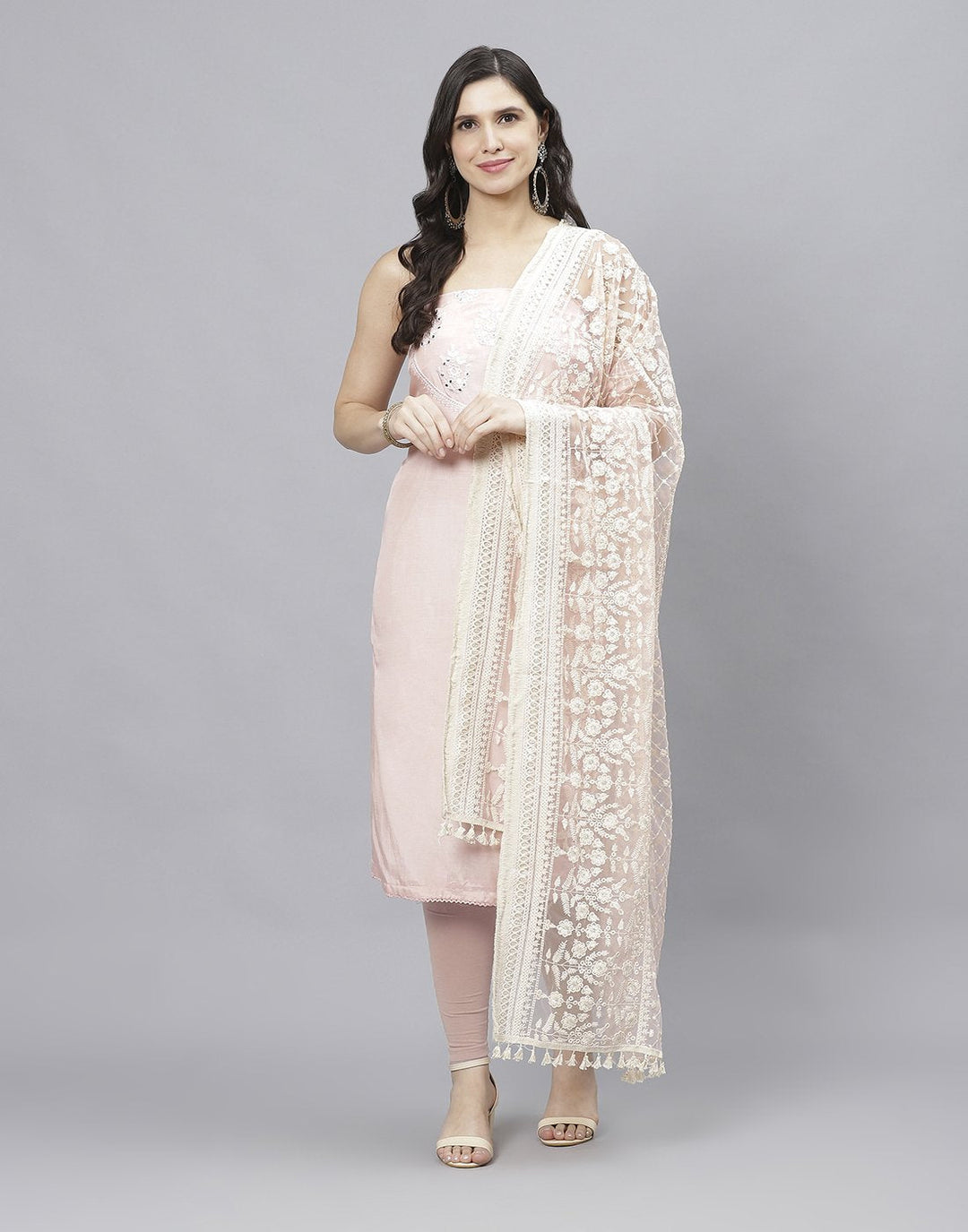Muslin Embroidered Suit piece