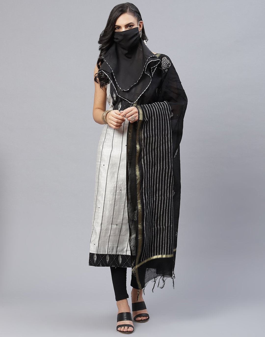 Chanderi Embroidered Suit piece
