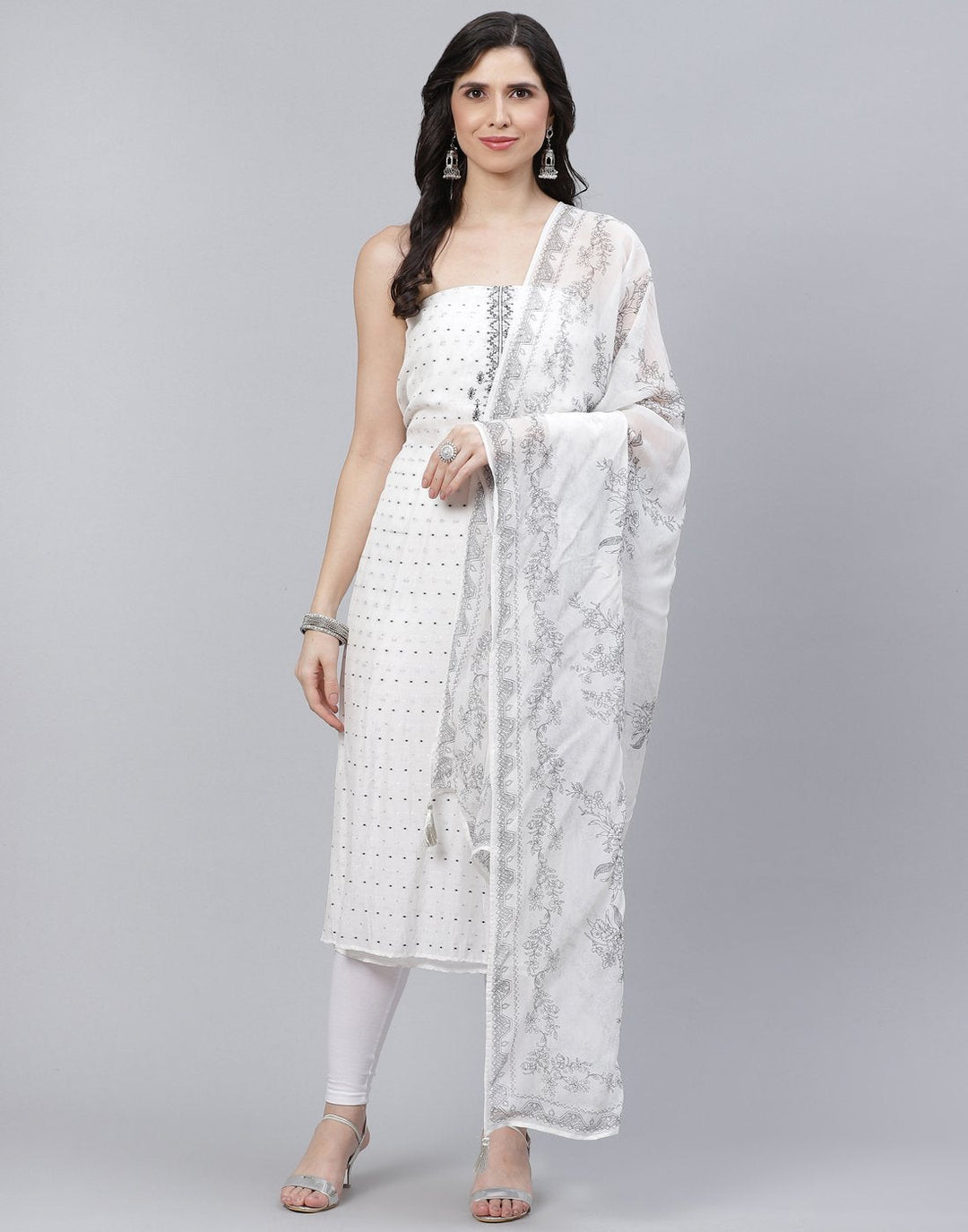 Cotton Embroidered Suit Piece