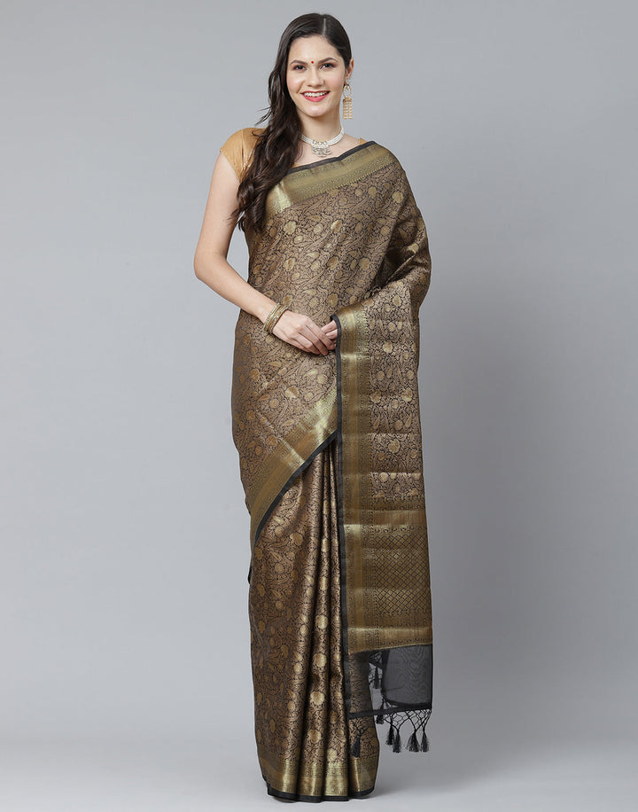 Resham Jaal Cotton Woven Saree
