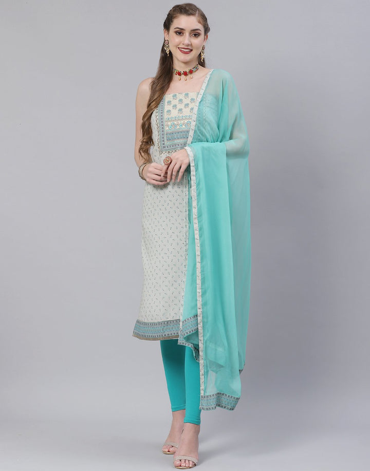 Cotton Embroidered Suit Piece