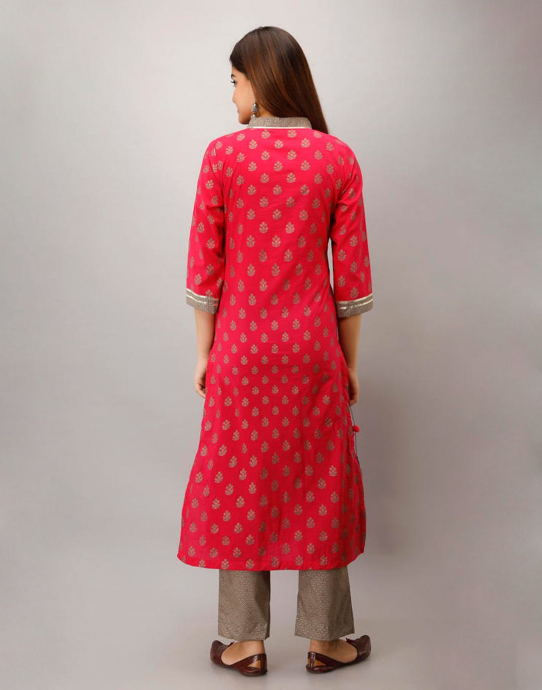 Printed Cotton Kurti With Pant