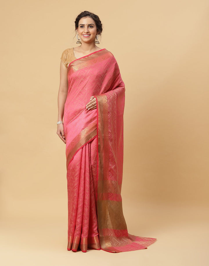 Woven Art Handloom Saree With Border