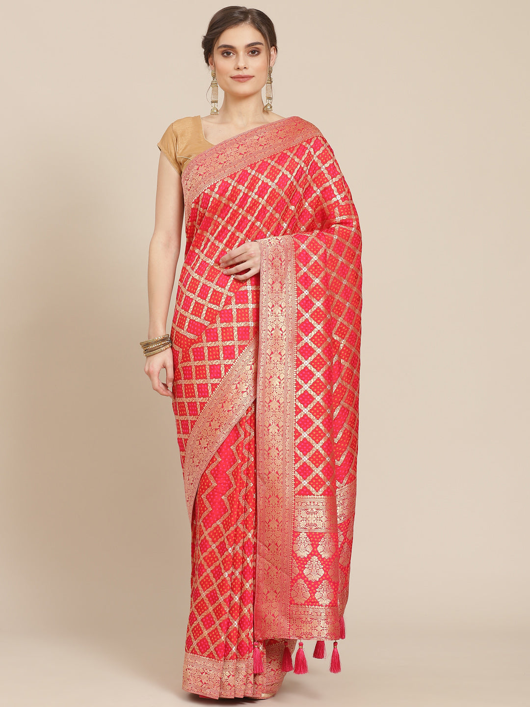 Zari Work Banarasi Handloom Saree